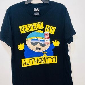 South Park Black T-Shirt with Cartman Graphic